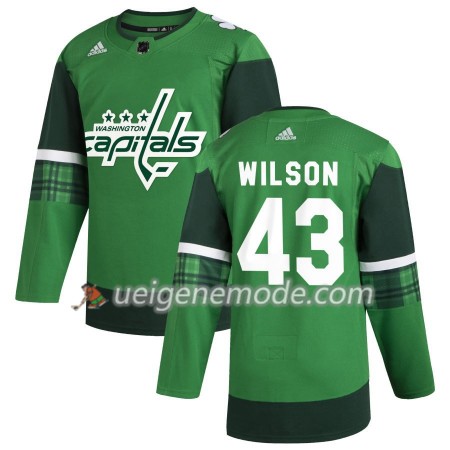 Herren Washington Capitals Trikot Tom Wilson 43 Adidas 2019-20 St. Patrick's Day Authentic